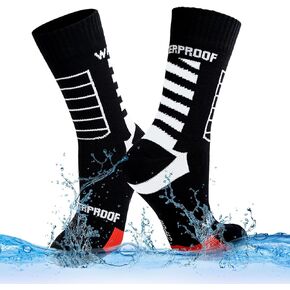 LEOSTEP Green Waterproof Socks for Men and Women,Outdoor Breathable Socks for Fish, Skating, Skiing, Camping, Cycling