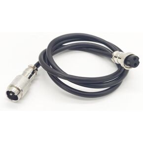 3.28 ft GX16 2 Pin Male to Female Head Aviation Cordset, GX16 2Pins Female to Male Connector Electrical Cable Panel Mount Circular Metal Aviation Adapter Cordset for Ships 18AWG (1meter)