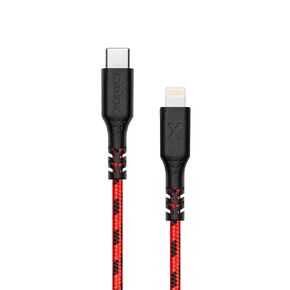 Braided Type-C to for Lightning Fast Charging and Data Cable, for iPhone Models 200 cm (red)
