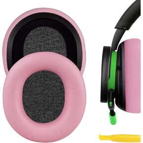Geekria NOVA Replacement Ear Pads for Microsoft Xbox Wireless, Xbox Stereo Headset 20th Anniversary Special Edition Headphones Ear Cushions, Headset Earpads, Ear Cups Cover Repair Parts (Pink)