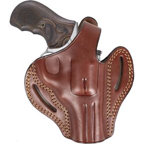for Ruger GP100 357 Magnum 44 Special 2.50 inch Barrel OWB Leather Revolver Gun Holster