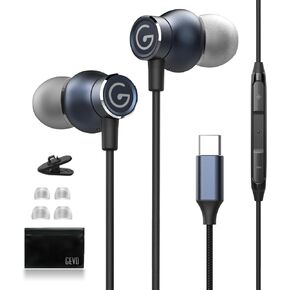 USB C Headphones Wired Earbuds for Samsung, Type C Wired Magnetic in-Ear Earphones with Microphone for Galaxy S23 Ultra S22 S21 iPhone 15 Pro Max Plus Google Pixel 7 6 5 4 OnePlus Cell Phones