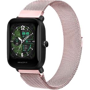 Metal Bands Compatible with Amazfit GTS 4/GTS 4 Mini/GTS 3/GTS 2e/GTS 2 mini, 20mm Quick Release Stainless Steel Replacement Watch Strap for Amazfit Bip 3 Pro/Bip 3/Bip U Pro/Bip/Bip Lite/Bip S/Bip S lite/Bip U