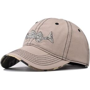 Baseball Cap Running Cap Dad Hat Fishbone Baseball Hat Adjustable Clip for Universal Fit