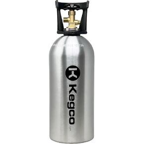 Kegco ZXB10 CO2 Tank, 10 lb, Aluminum