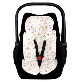 TANOFAR Infant Car Seat Head Support, Soft Baby Carseat Head & Body Support, Autumn Baby Car Seat Insert Cushion for Newborn Girls