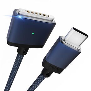 140W USB-C to Magnetic 3 Cable,2M/6.6FT Magnetic Charging Cable for MacBook Air 2024 M3 13/15inch,MacBook Air 2023/2022 M2,MacBook Pro 2023 M2 Max & Pro 14" 16",MacBook Pro 2021 M1 & Max 14" 16