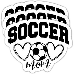 (3PCS) Soccer Coach Sticker, Soccer Stickers Decals, Sport Stickers for Soccer Players – Waterproof Vinyl Decal for Books Laptop Phones Tumblers Water Bottles, 3 x 2.2 Inch