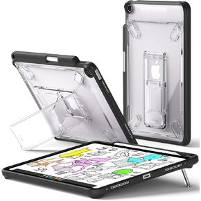 Ringke Fusion Sketch Stand [Case + Stand] Compatible with iPad Air 11 Inch Case (M2, 2024) and iPad Air 5th, 4th Generation Case, Non Yellowing Wobble Free Cover for Writing and Drawing - Black