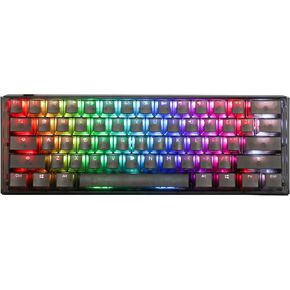 Ducky One 3 Mini Aura 60% Mechanical Keyboard: Quack Mechanics Dampening, Hot-Swappable Cherry MX Brown Switches, High-Density PBT Tripleshot Keycaps, RGB, US, Black