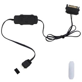 5V 3PIN ARGB Controller SATA Power Supply ARGB Light Stripe Remote ControllerBuilt-in Light Mode for Motherboards Without 5V ARGB,or DIY ARGB Fans,ARGB Light Strips