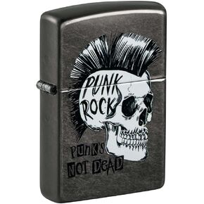 Zippo Lighter: Punk Rock Skull - Gray Dusk 48655