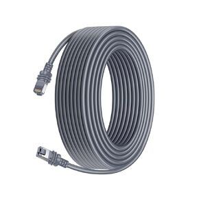 كابل إيثرنت للجيل القياسي 3 من ستارلينك، كابل بديل للقمر الصناعي المستطيل ستارلينك V3 24 AWG عالي السرعة مقاوم للماء 75 قدم رمادي