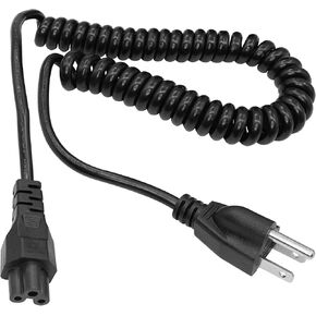 سلك طاقة ملفوف للكمبيوتر المحمول YACSEJAO 10A 125V AC NEMA5-15P إلى IEC320 C5 ميكي ماوس كابل الطاقة (قابل للتمدد حتى 6FT/2M) in Kuwait