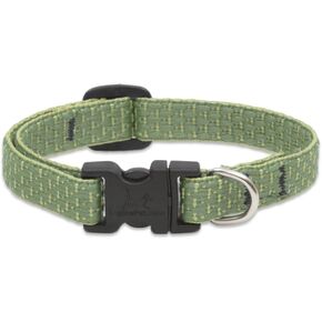 Eco by Lupine 1/2-Inch Recycled Fiber Collar, Adjustable for 10 to 16-Inch Small Dogs, Moss