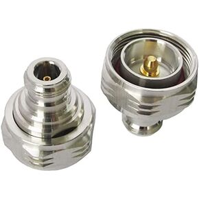 L29 7/16 DIN Male Plug to N Female Jack Coaxial Straight Connector RF Microwave Adapter Coax