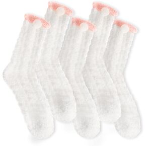 EBMORE Womens Fuzzy Socks Fleece Fluffy Cabin Plush Warm Sleep Soft Cozy Winter Adult Socks