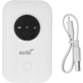 300Mbps 4G LTE Modem Router with SIM Slot, 10 Devices, 3650mAh Battery, Travel, Business, Outdoors, for Smartphones, Tablets, Laptops