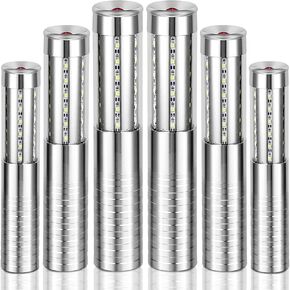 6 Pieces LED Strobe Baton Light Stage Handheld Light Champagne Bottle Sparklers Bottle Service Light Bottle Handheld Light Topper for Bar Nightclub Concert Event Outdoor(Gold)