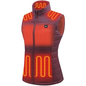 Venustas Women's Heated Vest with Battery Pack 7.4V, Heated clothes for women