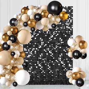 Red Backdrop Christmas Sequin Backdrop Shimmer Wall Backdrop 6ftx6ft for Party Decor Photography Wedding Party Wall Panel