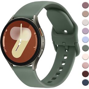 AK for Samsung Galaxy Watch 7 Band 40mm 44mm / Galaxy Watch FE Bands 40mm, 20mm Soft Silicone Sport Band Adjustable Replacement Strap for Galaxy Watch 7 Band Women Men