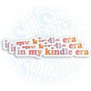 (3Pcs) In My Kindle Era Sticker Funny Kindle Bookish Spicy Book Bookclub Stickers 2" Vinyl Die-cut Stickers for Hard Hat Water Bottle Laptop Skateboard Helmet Aesthetic Decoration Stuff Gifts 2 Inches