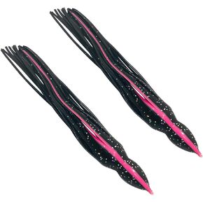 2 Pack of 8 Inch Marlin Lure and trolling Lure Squid Skirts - Includes 2 Skirts