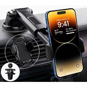 Cell phone holder Mobile holder Car phone holder Cell phone stand Car mobile holder Air conditioner vent 360 degree adjustable Washable and can be used many times Compatible with Android/IPhone