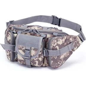 Tactical Fanny Pack Bumbag Waist Bag Military Hip Belt Outdoor Hiking Fishing (ACU)