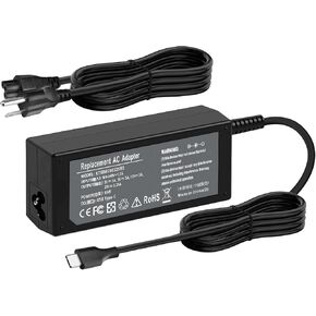 65W USB C Dell Laptop Charger for Dell Chromebook 3100 3400 Latitude 5420 5520 Dell XPS 12 15 9370 9Q33 Laptop Type C Power Adapter