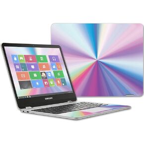 MightySkins Skin Compatible with Samsung Chromebook Plus 12.3"(2017 - Bright Smoke | Protective, Durable, and Unique Vinyl wrap Cover | Easy to Apply, Remove, and Change Styles | Made in The USA