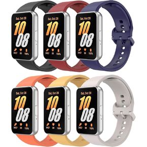 TiMOVO 3 Pack Sport Band Compatible with Samsung Galaxy Fit 3 2024, Soft Sport Replacement Wristband Strap for Samsung Galaxy Fit 3 SM-R390 Smartwatch