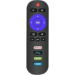 RC280 OEM Replacement Universal TV Remote Control Compatible with All TCL Roku TVs. 【Only Works with Roku TVs, Not for Roku Stick and Roku Box】 (Netflix/Sling/Vudu/Hulu)