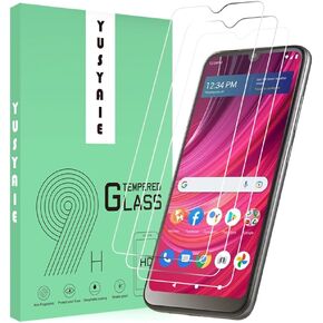 [3 Pack] Tempered Glass Screen Protector Compatible with BLU View 4 (B135DL) with 9H HD Clear Transparent Ultra thin Protective Glass Film