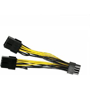 Dual 8 to 8 Graphics Card Power Supply Cable for Nvidia Tesla K80 M40 M60 P40 P100 GPU 10CM