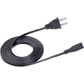 Power Cord Replacement for Sony PlayStation PS ONE SCPH-100 Console 8ft 2 Prong AC IEC C7 Power Cord Cable