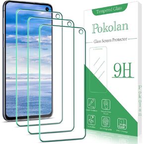 Pokolan [3-Pack] Designed for Samsung Galaxy S10e Screen Protector Tempered Glass, 9H Hardness, Bubble Free, Anti Scratch, Easy to Install