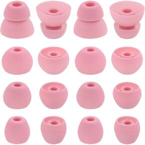 ALXCD Eartips for BeatsX in-Ear Headphone, 8 Pair S/M/L & Double Flange Durable Soft Silicone Replacement Earbud Tips, Fit for Beats by Dr. Dre Beats X [8 Pair/Black]