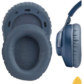 Geekria QuickFit Replacement Ear Pads for JBL Quantum 100, Q 100 Headphones Ear Cushions, Headset Earpads, Ear Cups Cover Repair Parts (Blue)