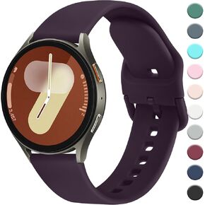 Vancle Bands Compatible with Samsung Galaxy Watch 7 Band 40mm 44mm, Samsung Galaxy Watch FE Bands 40mm, 20mm Soft Silicone Sport Replacement Strap for Galaxy Watch 7 Band Women Men