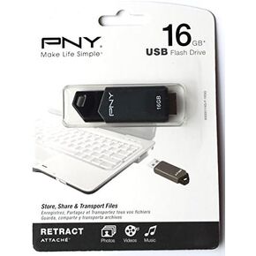 محرك أقراص فلاش USB بي إن واي قابل للسحب سعة 16 جيجابايت (P-FD16GRTCG-GE) in Kuwait