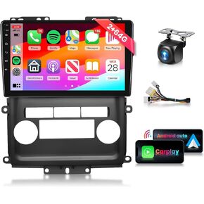 Android-12 2G+64G راديو السيارة لنيسان فرونتير 2009-2012 مع Carplay اللاسلكي Android Auto، HiFi/16 EQ، Mirrorlink، Podofo 9 بوصة HD IPS شاشة تعمل باللمس بلوتوث راديو FM GPS WiFi SWC + كاميرا AHD Bakcup in Kuwait