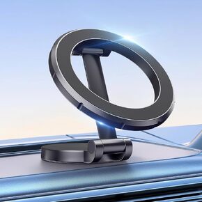 Magnetic Car Phone Holder, 360° Foldable Magnetic Phone Holder for Car, Magnetic Car Mount for Car Dash, Ultra Magnetic Car Phone Holder for iPhone 16 15 14 13 12 & All Phone