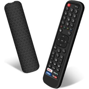 Silicone Protective Case for Hisense EN2A27 Remote Control, Anti-Slip Battery Back Cover for Hisense EN-2A27 Smart TV Remote Skin Sleeve Protector (Glow Green)