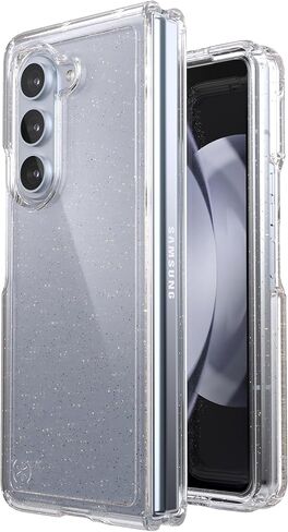 حافظة Speck Clear لهاتف Samsung Galaxy Z Fold 5 - قابلة للطي ومقاومة للخدش وحماية من السقوط - حافظة هاتف شفافة مضادة للأصفر لهاتف Galaxy Z Fold 5 - Presidio Perfect-Clear in Kuwait