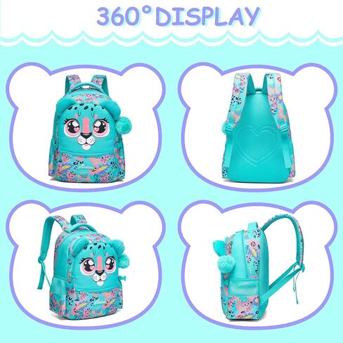 Meetbelify Backpacks for Girls School Bag Cute Girls Backpacks Ages 8-10 with Lunch Box Kids Bookbag Set Travel Backpack for Preschool Kindergarten Elementary Students Backpack to School Supplies in Kuwait