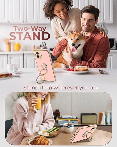 XYZ for Moto G Stylus 5G 2024 case with Ring Stand, Women Girls Cute Love-Heart Luxury Bling Protective Case Heart for Motorola Moto G Stylus 5G 2024, Black in Kuwait