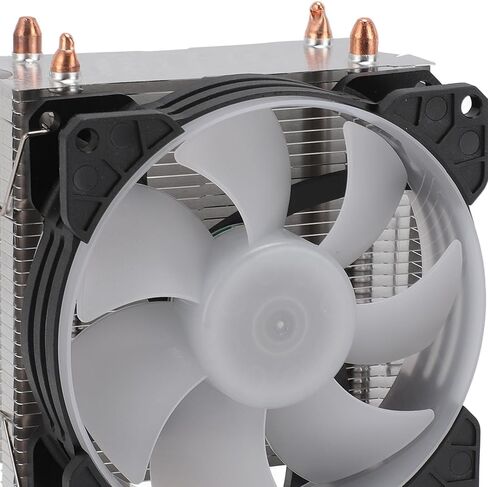 CPU Air Cooler, RGB Lighting CPU Cooler 90mm Cooling Fan for LGA115X LGA1366 LGA775 LGA1200 LGA2011, for AM4 AM3 Plus AM3 FM2 Plus FM1, Copper Pipes in Saudi Arabia