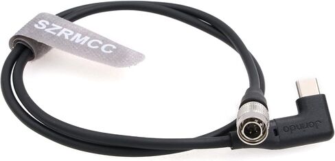 SZRMCC كابل الطاقة USB C PD إلى Hirose 4 pin Male Trigger لأجهزة الصوت Zoom F4 F8 442 633 688 (الزاوية اليمنى USB C) in Kuwait